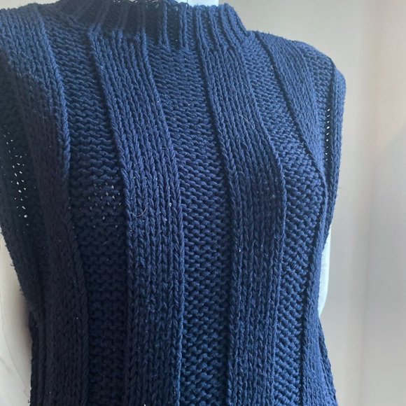 Free People Beach Black Ribbed High Neck Sleeveless Maxi Dress S - Picture 5 of 7